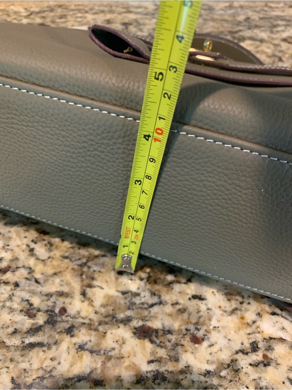 Designer Inspired Taupe Crossbody New - Picture 7 of 7
